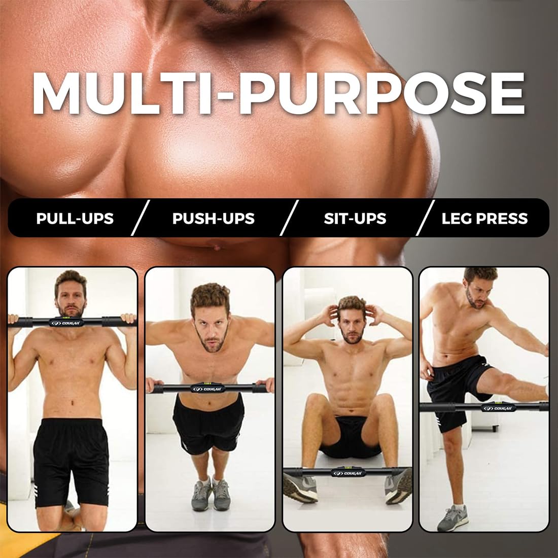 THREE WAY SUPPORT Pull Up Bars