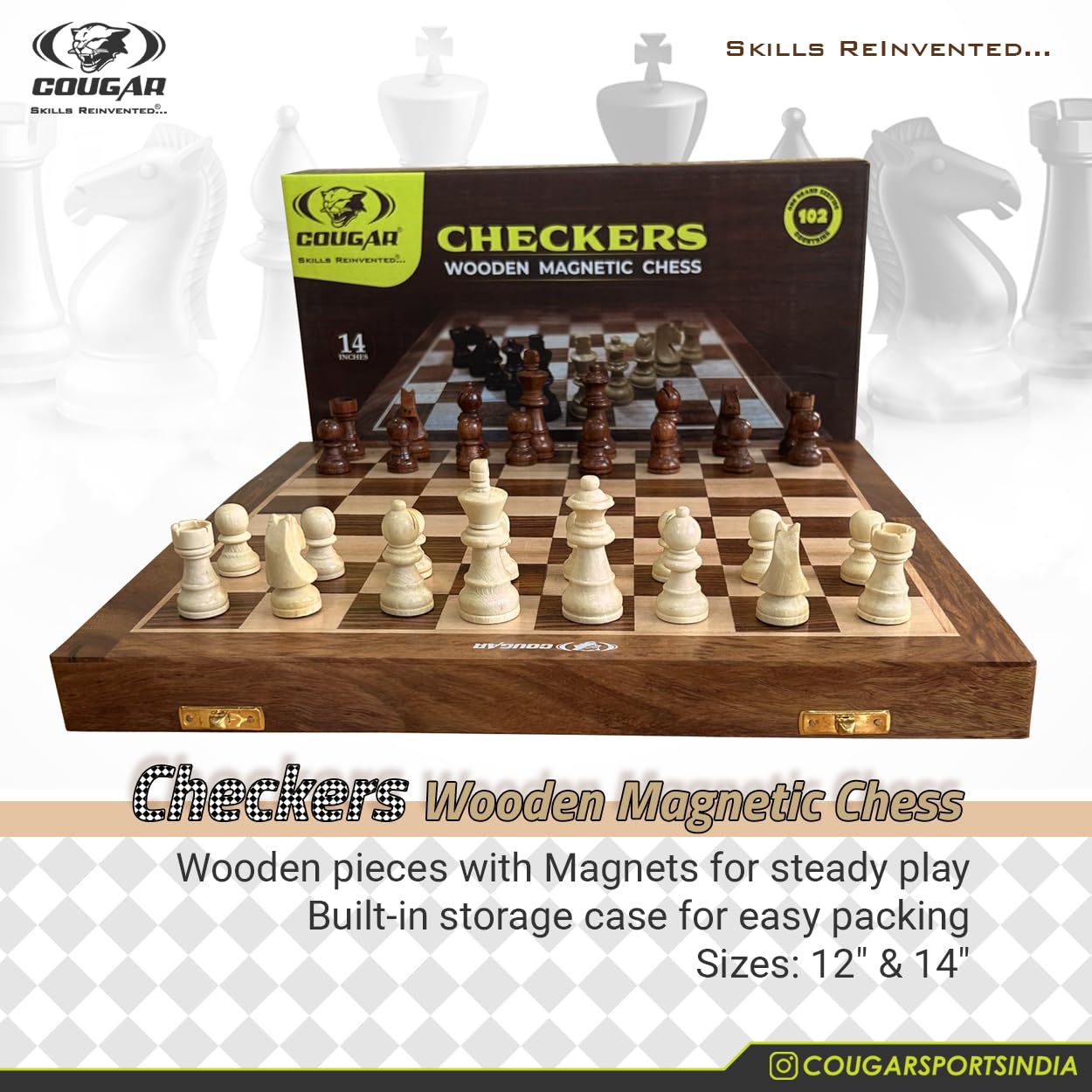 Wooden Magnetic Chess