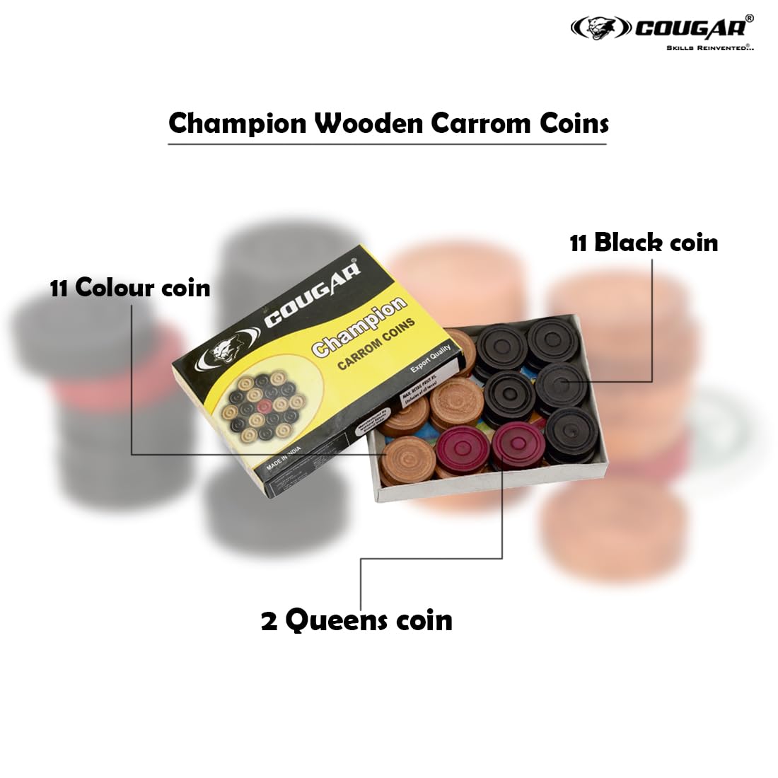 CHAMPION CARROM COINS