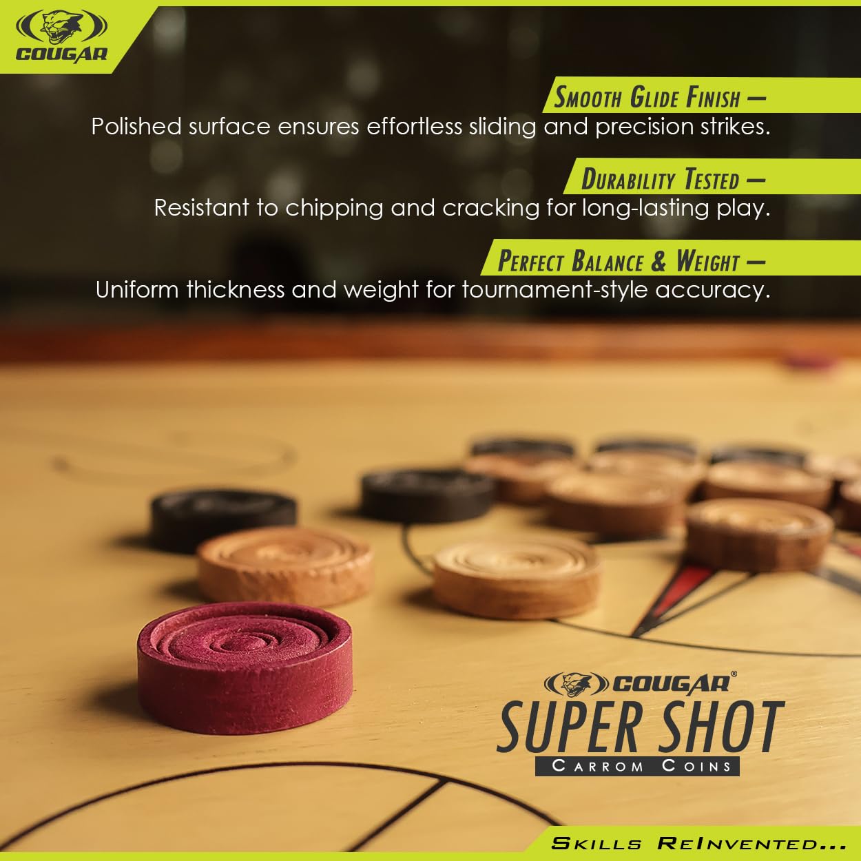 SUPERSHOT CARROM COINS