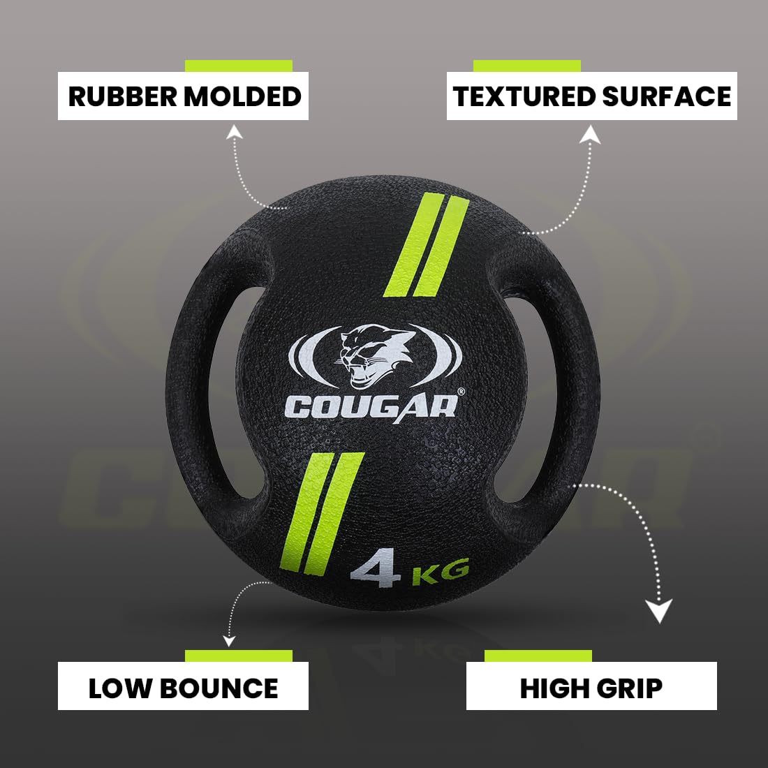 DUAL HANDLE MEDICINE BALL